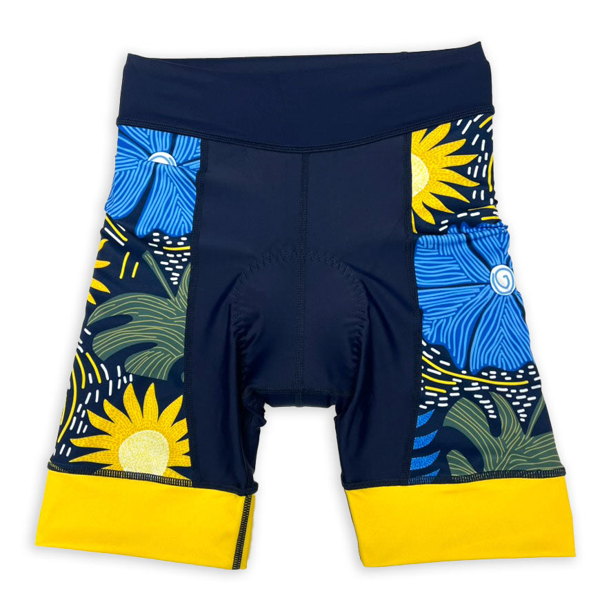 Sunflower Cycling Shorts – Velorosa Cycling - Main Image