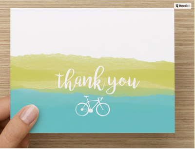 Thank You Cards for Cyclists