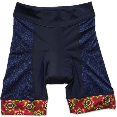 Mandala Women's Band Cycling Shorts Front