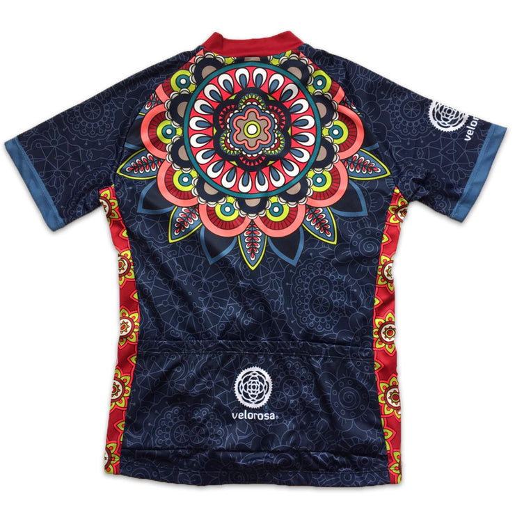 Mandala Women's Short-Sleeved Biking Jersey Back