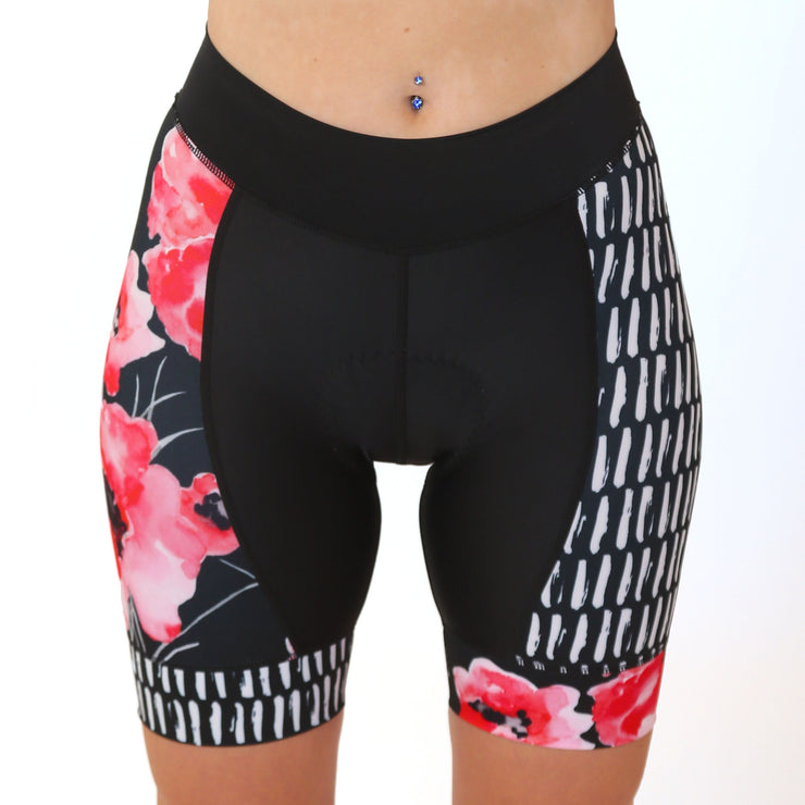 Painted Poppies Cycling Shorts